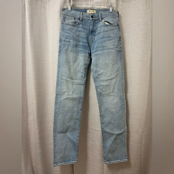 Madewell Men's 1991 Straight Jeans in Light Wash Blue Size 30x34 Casual,Preppy - Picture 2 of 13